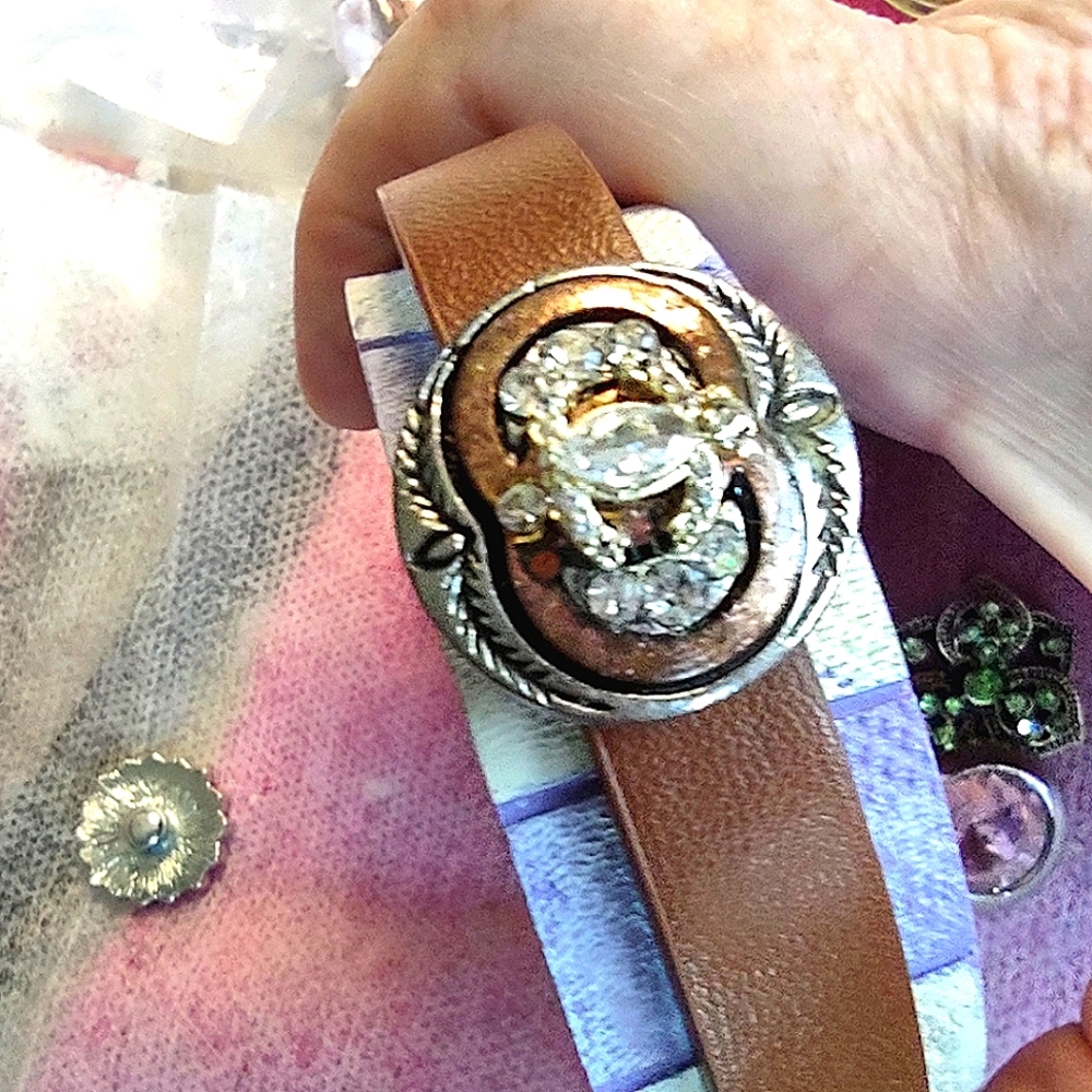 Snap Chunk Button Charm Bracelet